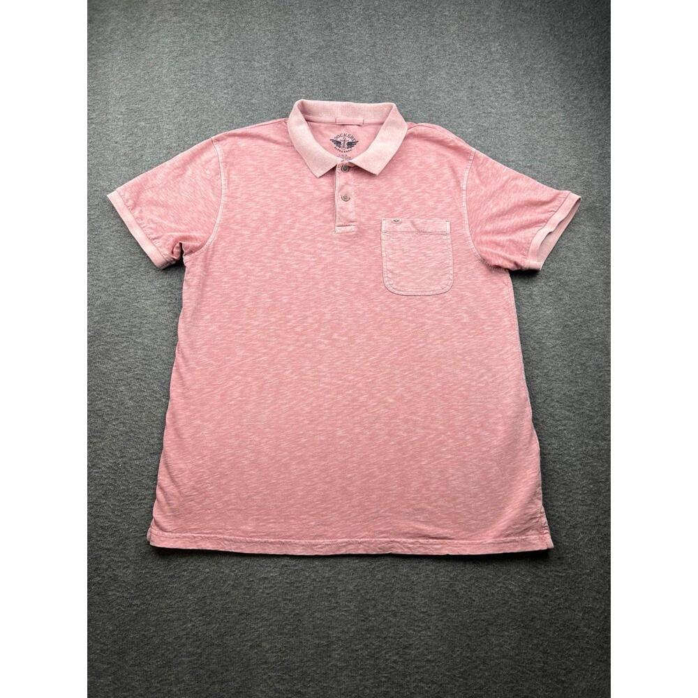 Dockers Mens Light Pink Polo‎ Shirt Comfortable Stylish Size Large